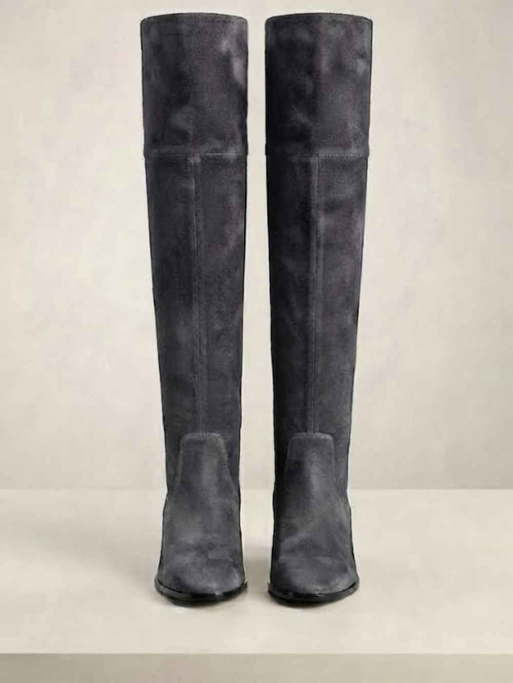 Nordstrom Over-the-Knee Suede Boots in Dark Gray